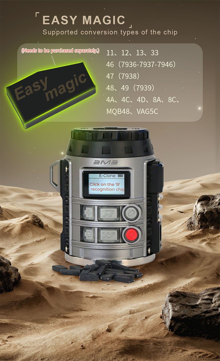 2M2 TANK Easy Clone Machine for cloning, reading, detecting, decoding, collecting and generating. 