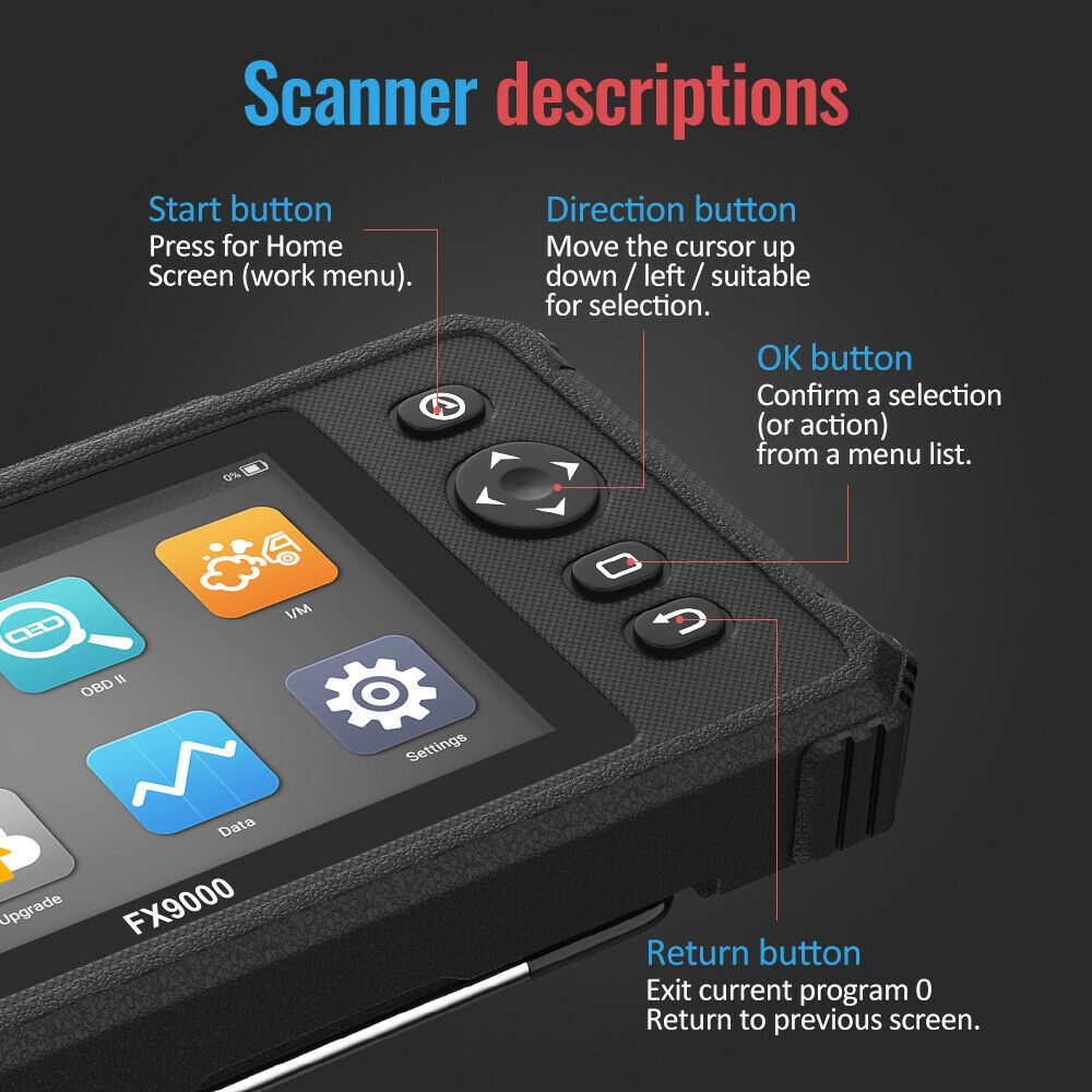 Ancel FX9000 OBD2 Automotive Scanner