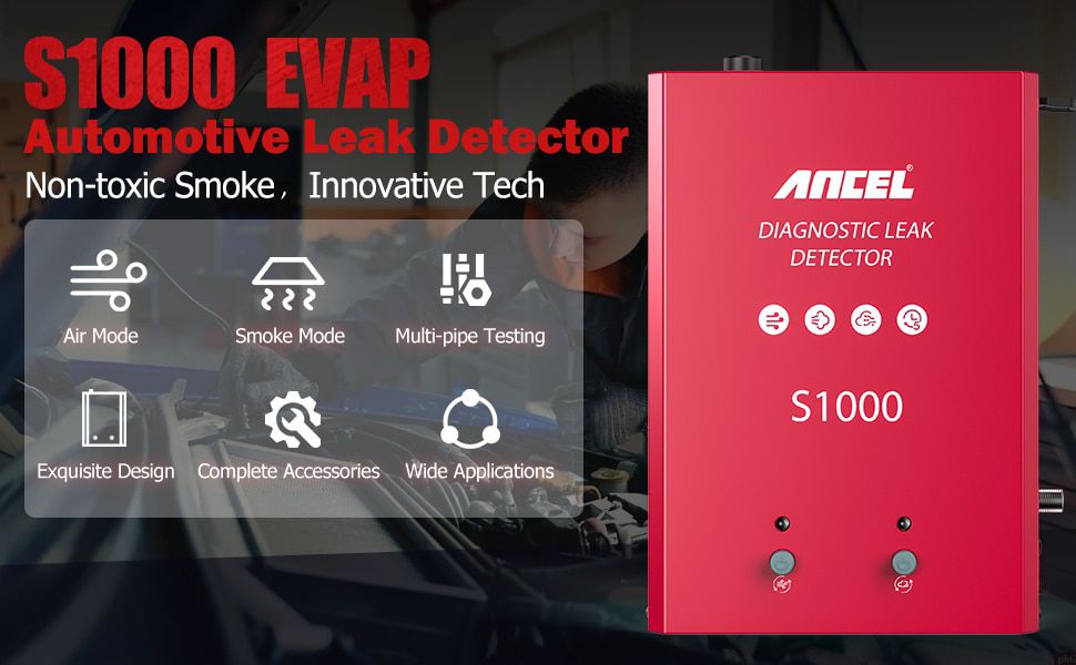 ANCEL S1000 Automotive EVAP Smoke Machine Vacuum Leak De