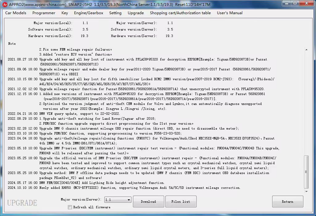 APPRO2 Vollversion Schlüsselprogrammierer 