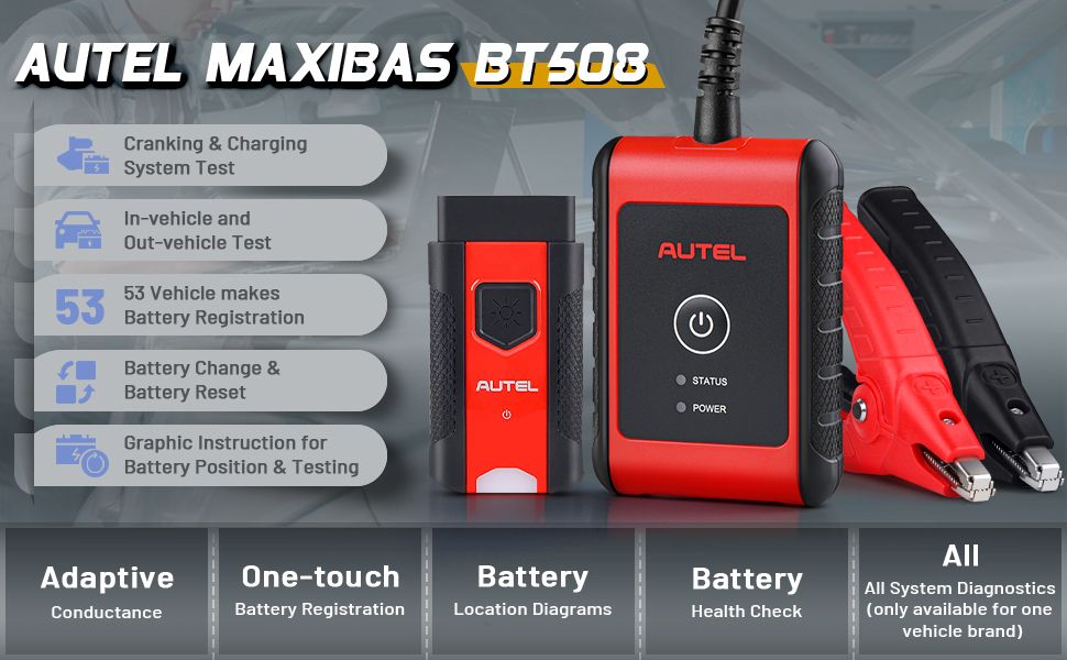 Autel MaxiBAS BT508 Autobatterieprüfer
