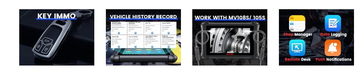 Autel MaxiCheck MX900 OBD2 Alle Systemdiagnose-Scanner, Bi-Directional-Steuerung, DoIP/CAN FD, Lesen/Löschen Code, 40+ Service, Upgrade von MK808/MX808