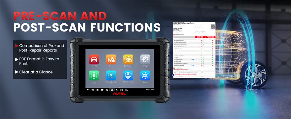 Autel MaxiCheck MX900 OBD2 Alle Systemdiagnose-Scanner, Bi-Directional-Steuerung, DoIP/CAN FD, Lesen/Löschen Code, 40+ Service, Upgrade von MK808/MX808