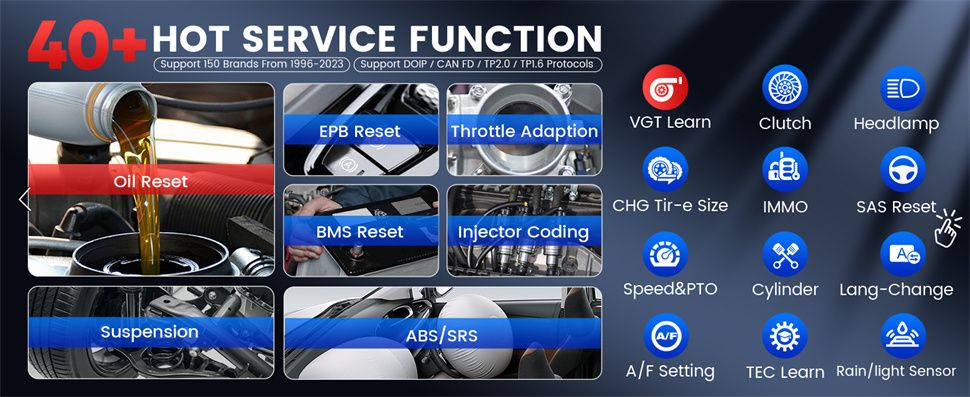 Autel MaxiCheck MX900 OBD2 Alle Systemdiagnose-Scanner, Bi-Directional-Steuerung, DoIP/CAN FD, Lesen/Löschen Code, 40+ Service, Upgrade von MK808/MX808