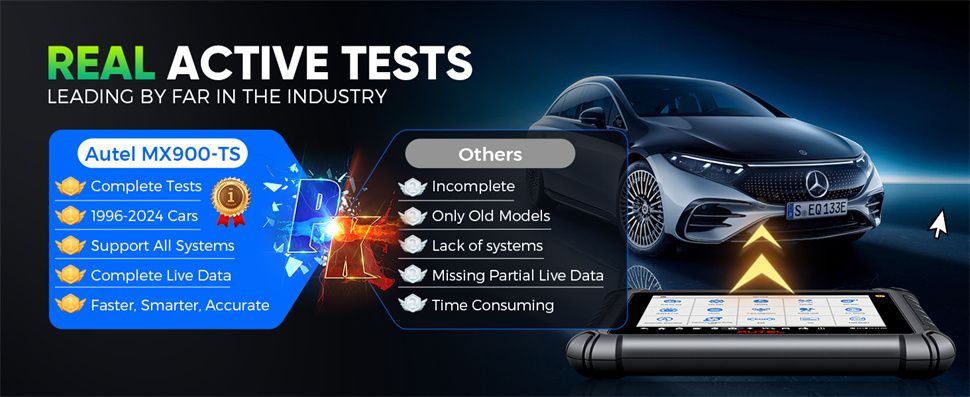 Autel MaxiCheck MX900TS MX900-TS Alle Systemdiagnostik mit vollen TPMS-Funktionen Bi-Directional 40+ Dienste aktualisiert von MX808TS/MX808STS/MK808TS