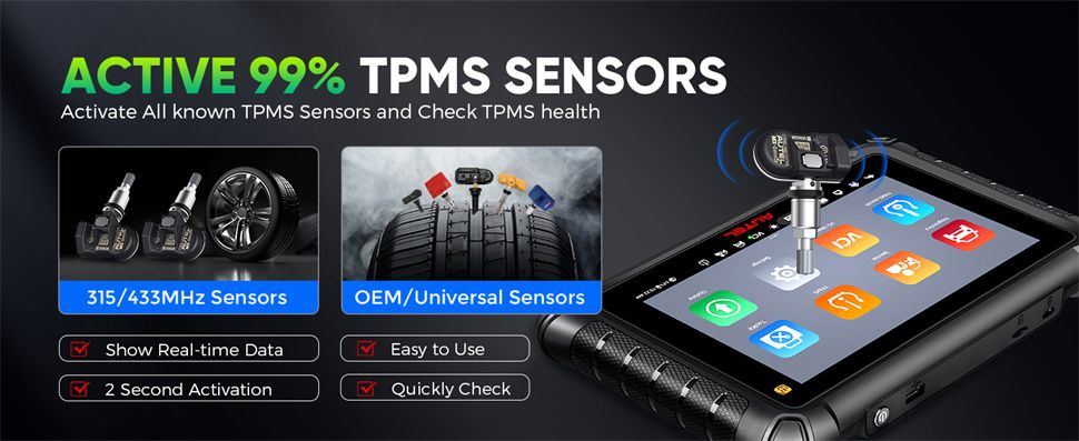 Autel MaxiCheck MX900TS MX900-TS Alle Systemdiagnostik mit vollen TPMS-Funktionen Bi-Directional 40+ Dienste aktualisiert von MX808TS/MX808STS/MK808TS