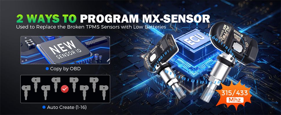 Autel MaxiCheck MX900TS MX900-TS Alle Systemdiagnostik mit vollen TPMS-Funktionen Bi-Directional 40+ Dienste aktualisiert von MX808TS/MX808STS/MK808TS