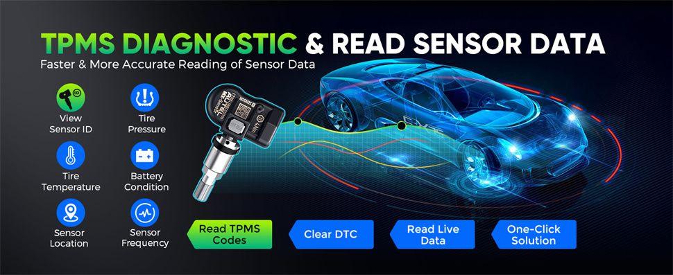 Autel MaxiCheck MX900TS MX900-TS Alle Systemdiagnostik mit vollen TPMS-Funktionen Bi-Directional 40+ Dienste aktualisiert von MX808TS/MX808STS/MK808TS