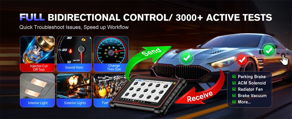 Autel MaxiCOM MK900TS MK900-TS Drahtlose TPMS Diagnostik 