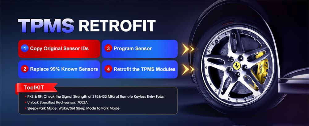 Autel MaxiCOM MK900TS MK900-TS Drahtlose TPMS Diagnostik 