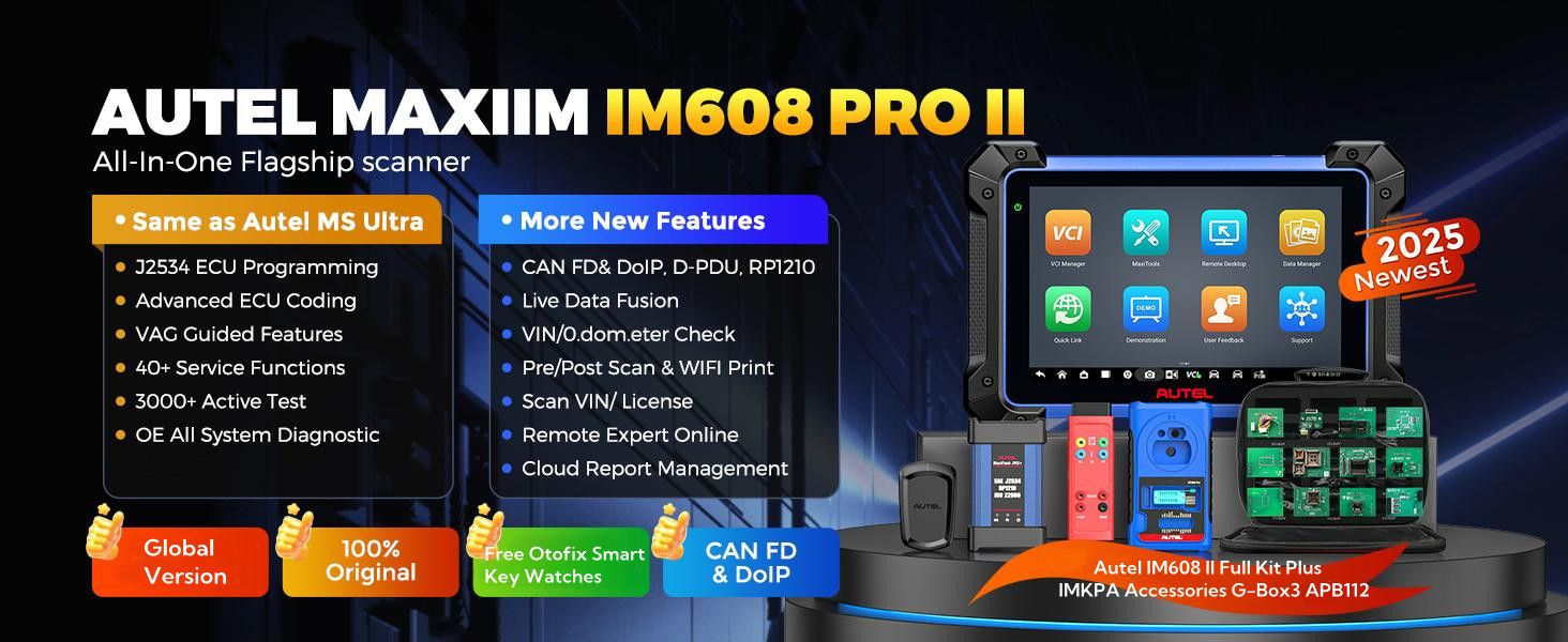 Autel MaxiIM IM608 PRO II Plus IMKPA Zubehör mit kostenloser G-Box3 und APB112