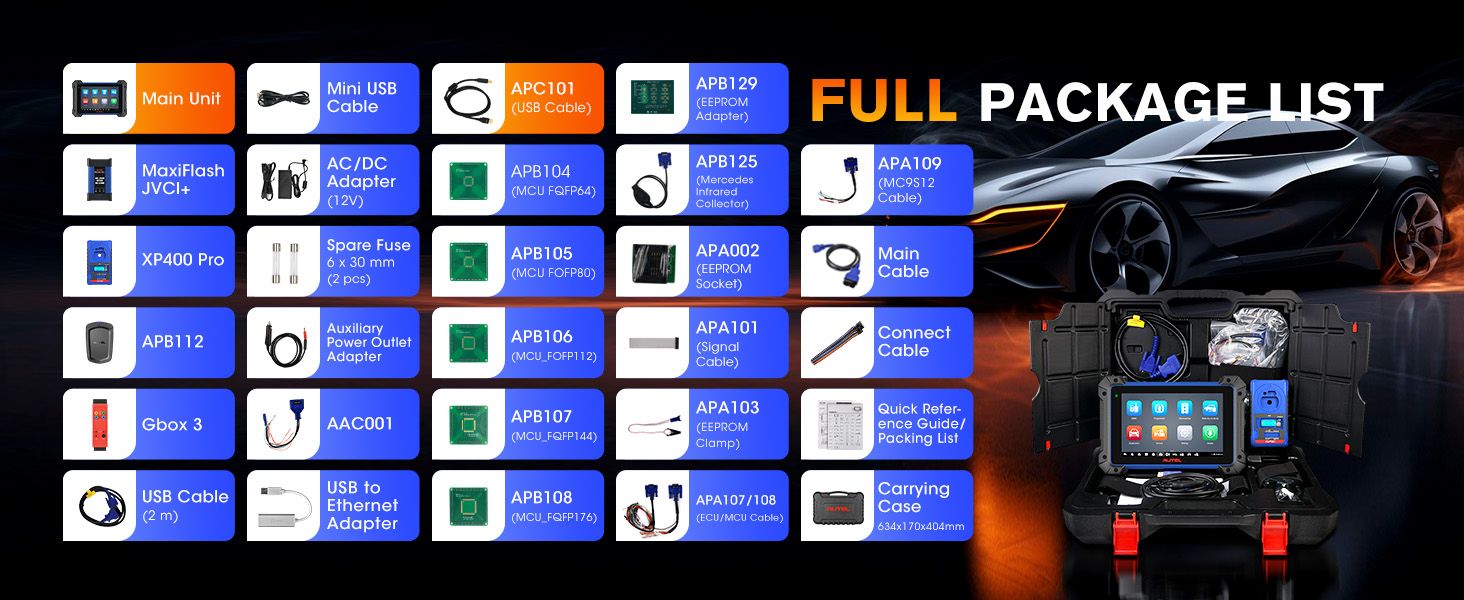 Autel IM608 PRO II komplettes Paket