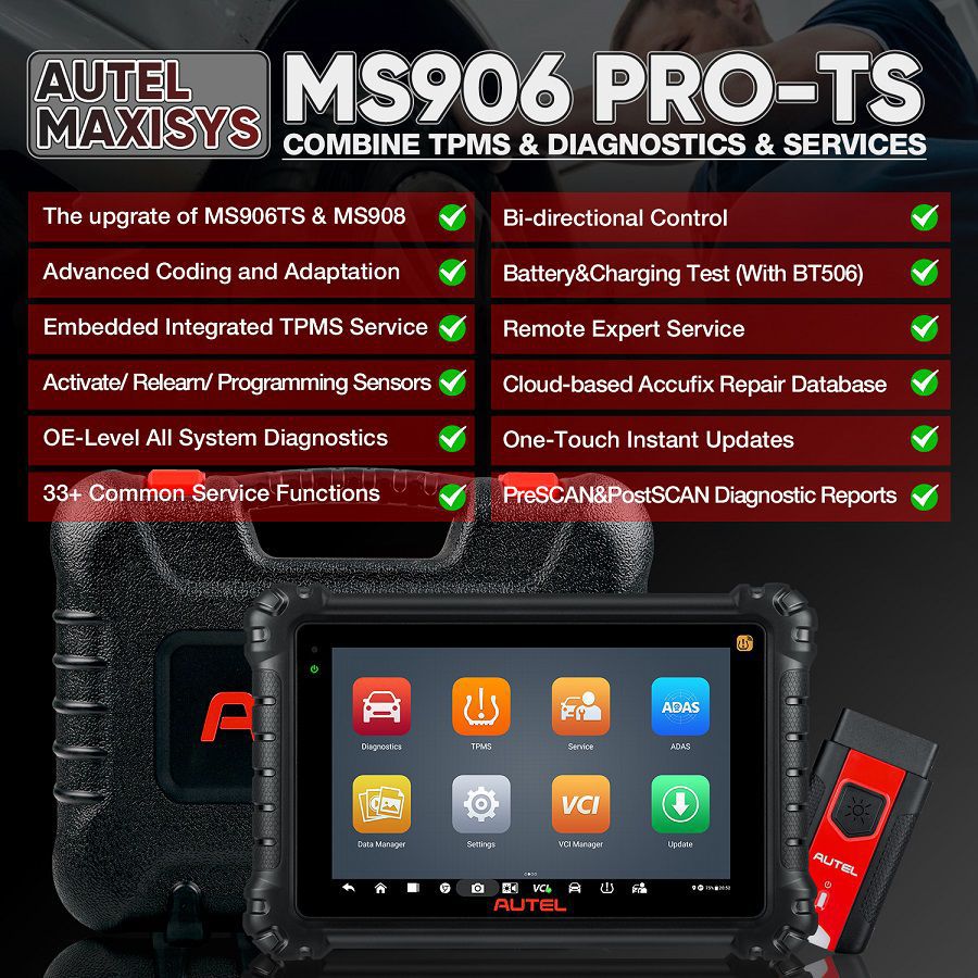Autel MaxiSYS MS906 Pro-TS Funktion