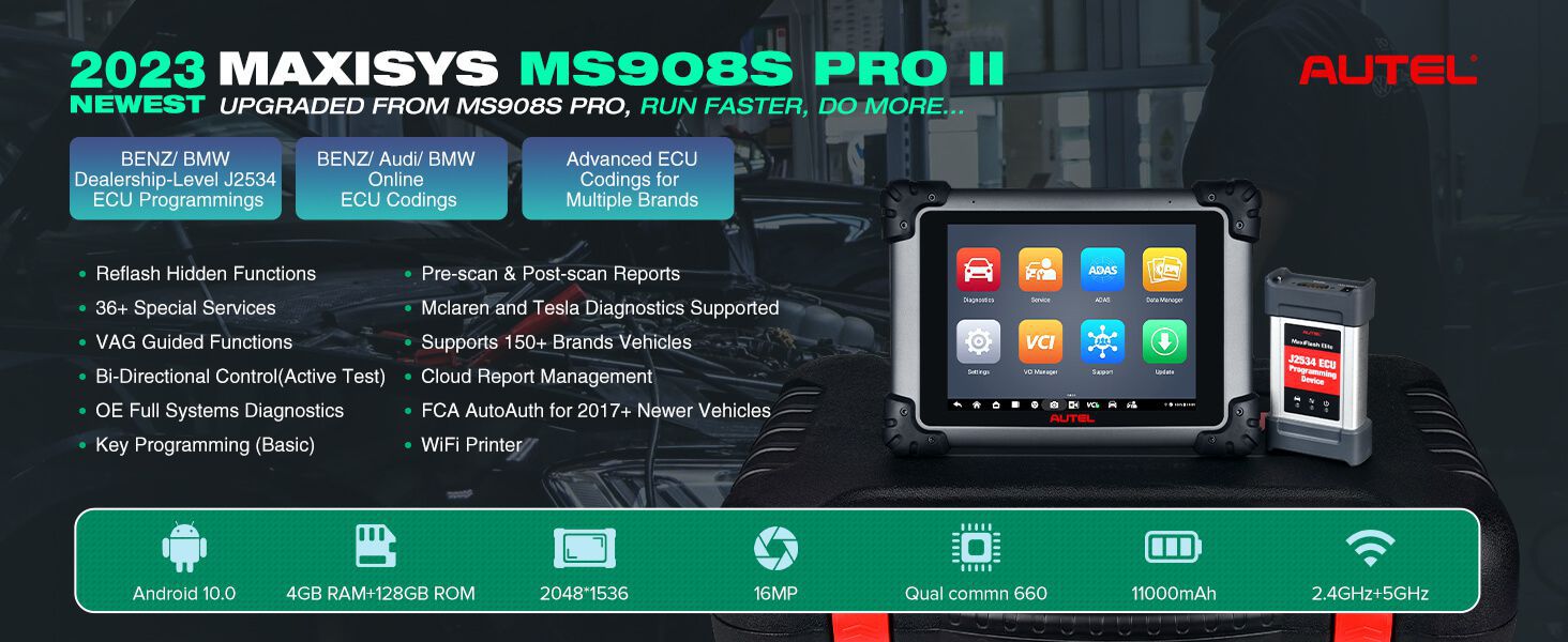 Autel MaxiSys MS908S Pro II Diagnostic Scan Tool