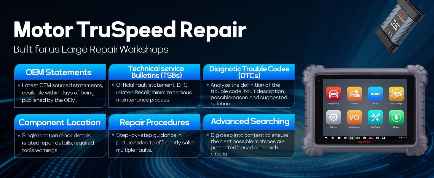 autel ms909 truspeed Reparatur