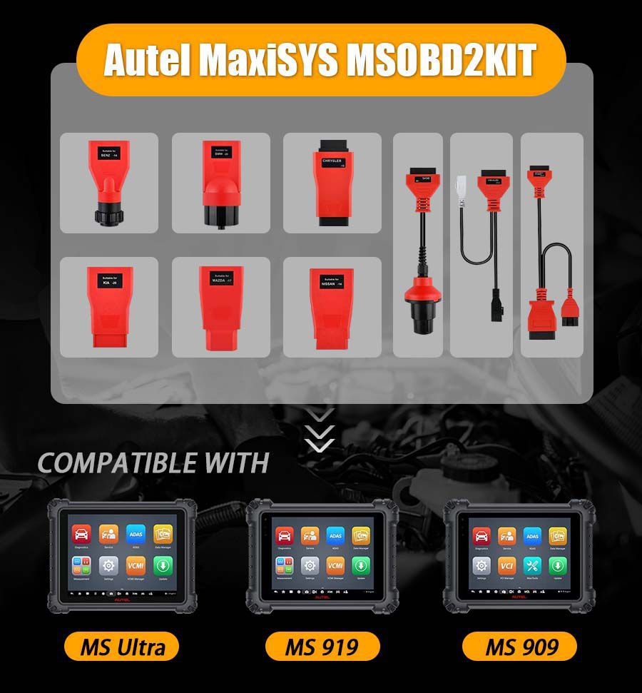 Autel MaxiSys MSOBD2KIT Nicht-OBDII Adapter Kit