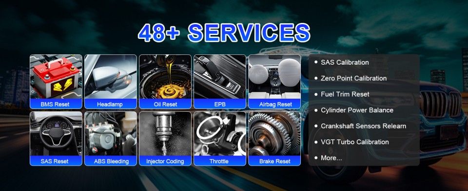 AUTEL MaxiSys Ultra S2 Servicefunktionen
