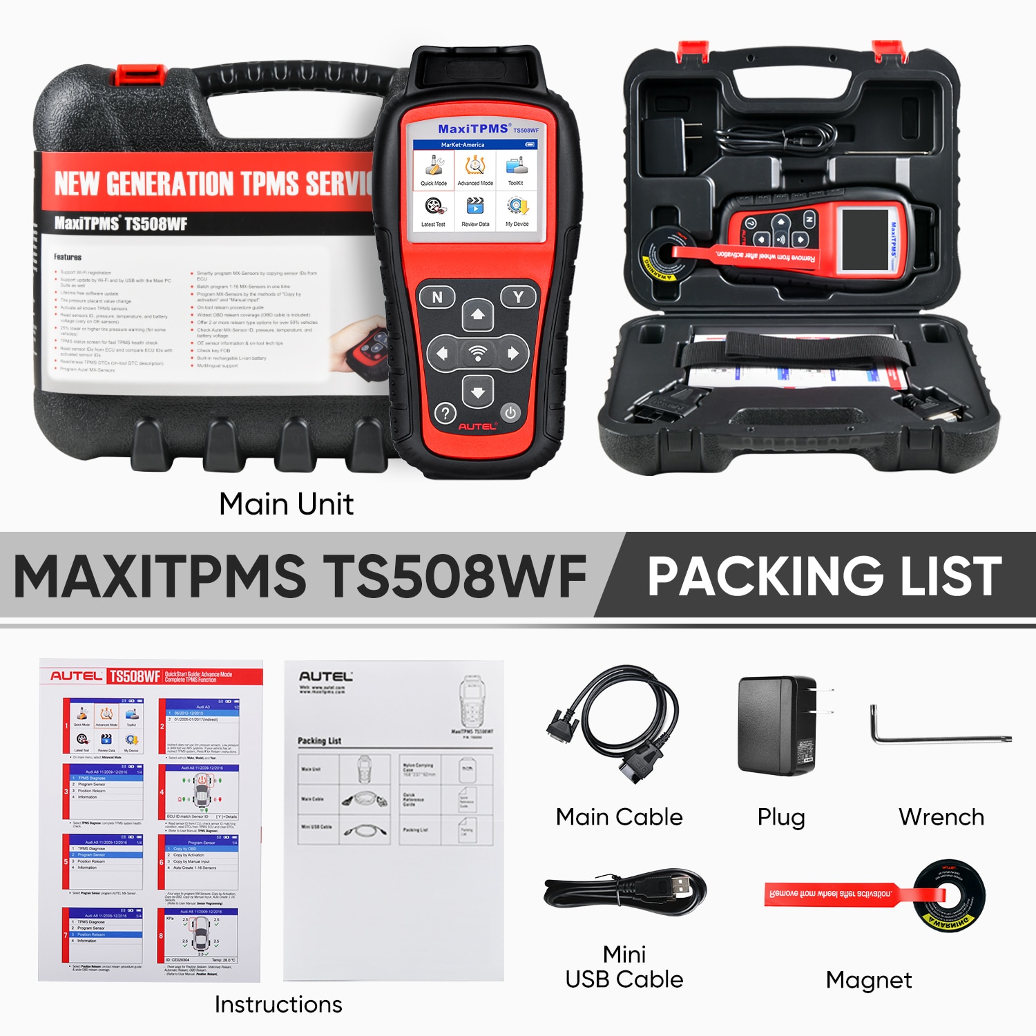 2023 Autel MaxiTPMS TS508WF TPMS Programmierwerkzeug