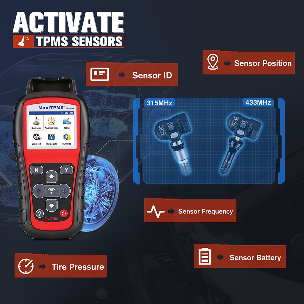 2023 Autel MaxiTPMS TS508WF TPMS Programmierwerkzeug