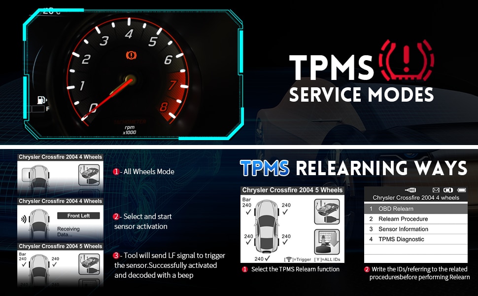 2023 Autel MaxiTPMS TS508WF TPMS Programmierwerkzeug
