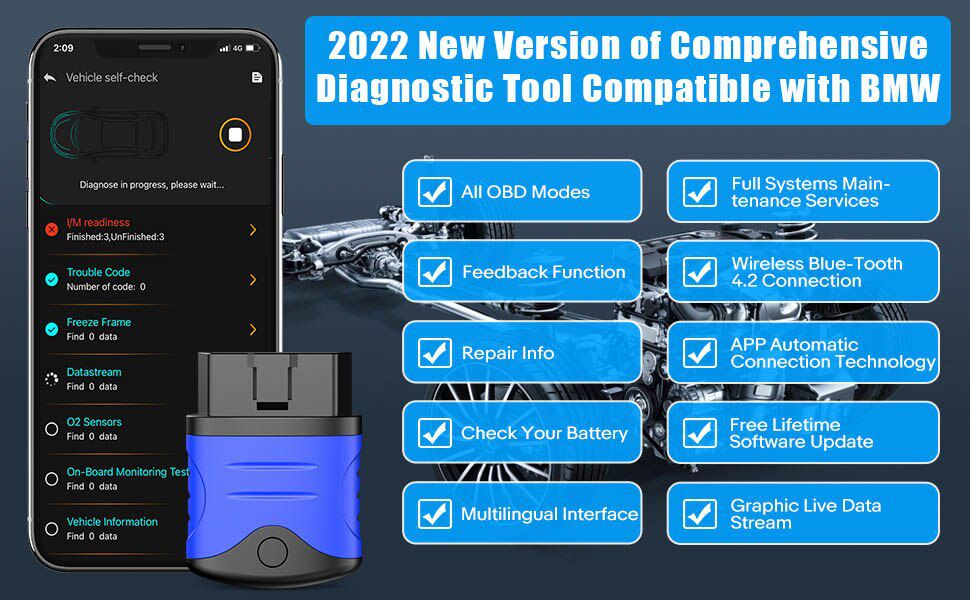 AUTOPHIX 3910 Bluetooth OBD2 Scanner