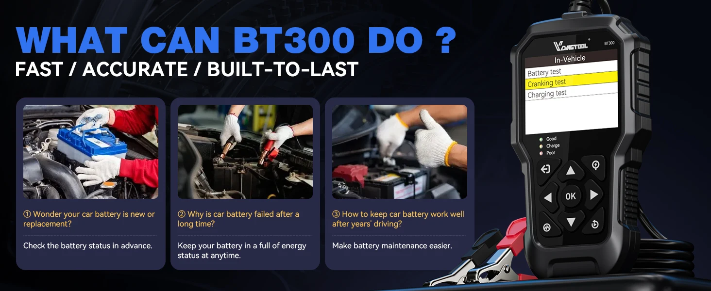 BT300 Auto Batterie Tester