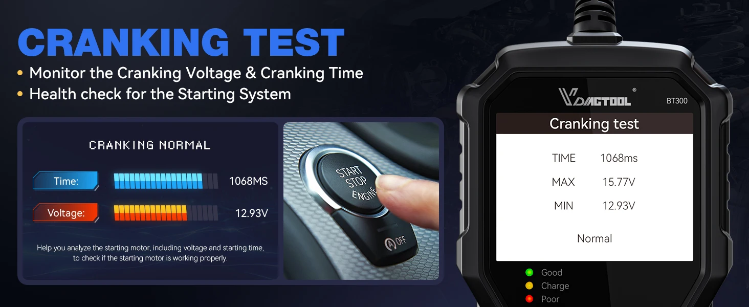 BT300 Auto Batterie Tester