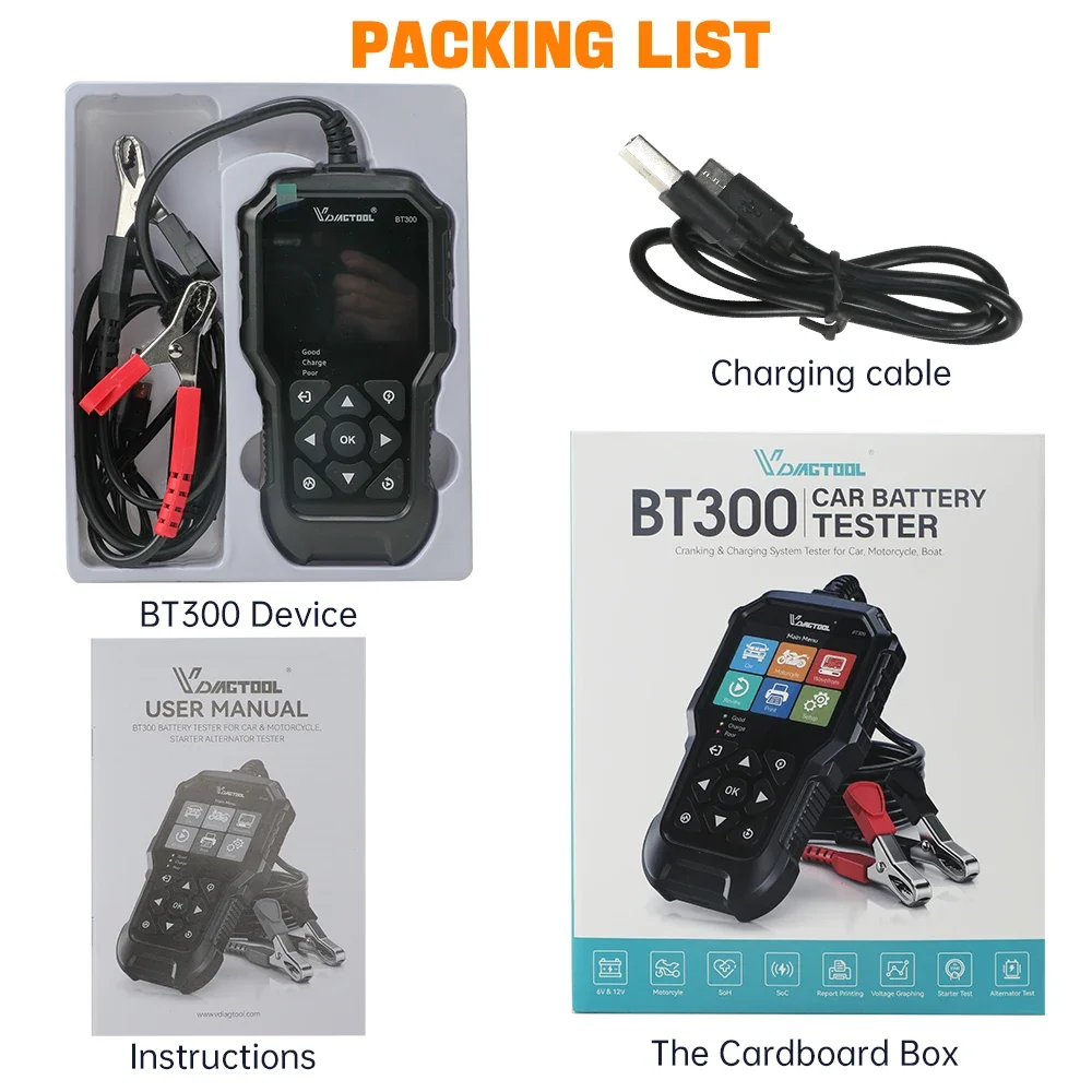 BT300 Auto Batterie Tester