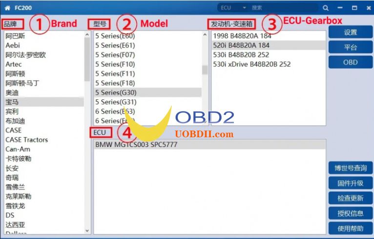 CG FC200 ECU Programmer Vollversion