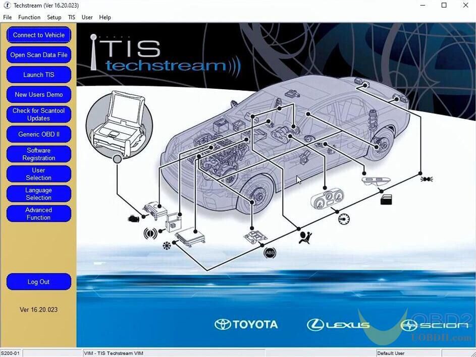 MINI VCI für Toyota V16.20.023 Single Cable Support Toyota TIS OEM Diagnostic Software