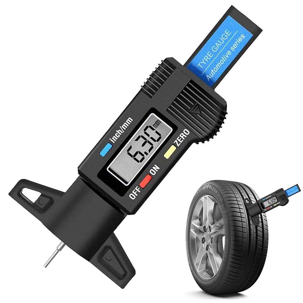 LCD Digital Auto Reifen Reifen Lauffläche Tiefenmesser Meter Auto Reifen Verschleiß Erkennung Messwerkzeug Caliper