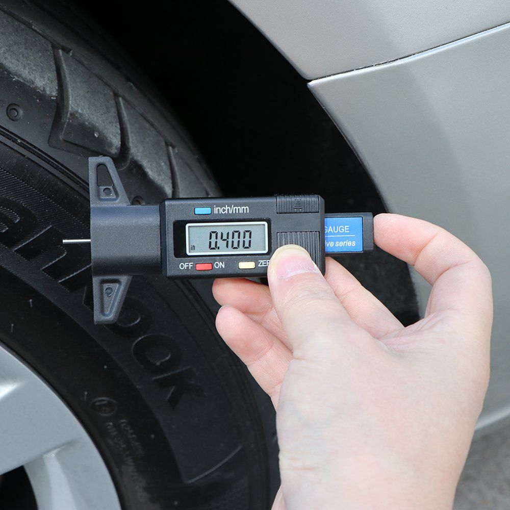 LCD Digital Auto Reifen Reifen Lauffläche Tiefenmesser Meter Auto Reifen Verschleiß Erkennung Messwerkzeug Caliper