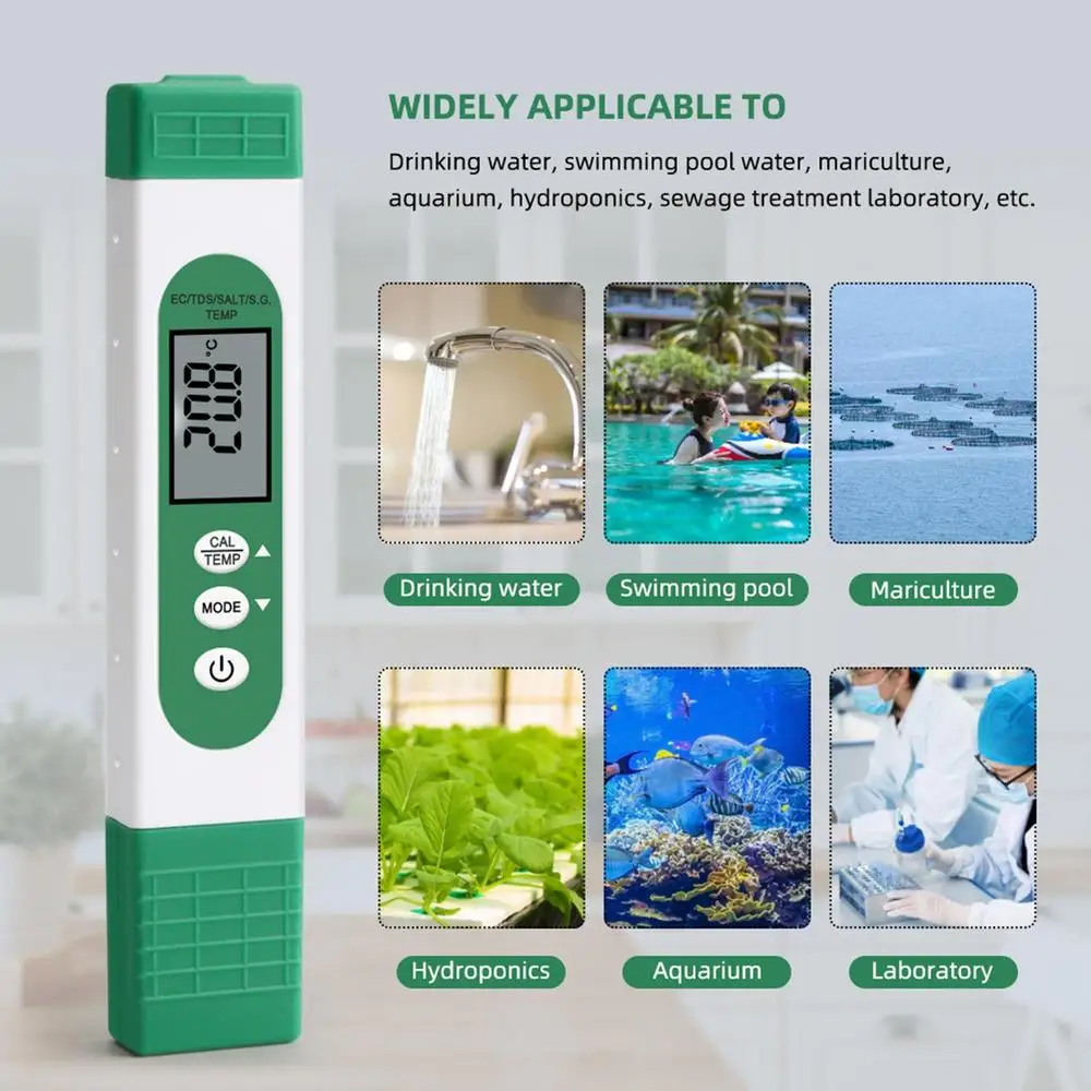 Digital Water Tester EC TDS Temp Meter
