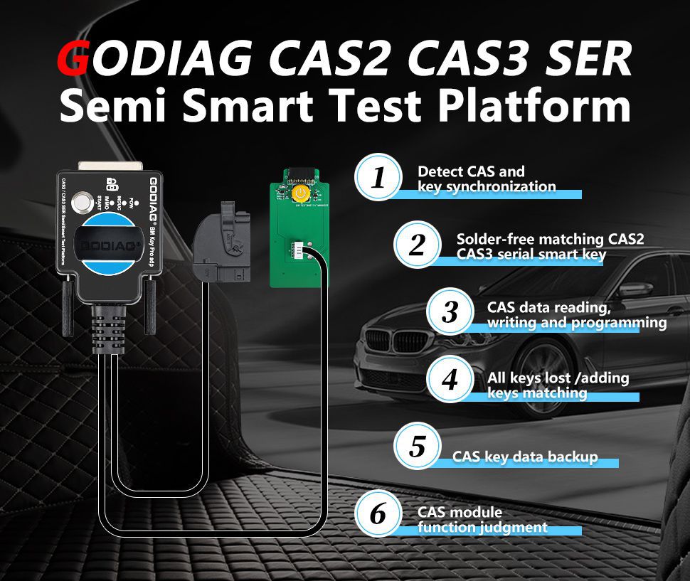 GODIAG CAS2 CAS3 SER Semi Smart Test Plattform