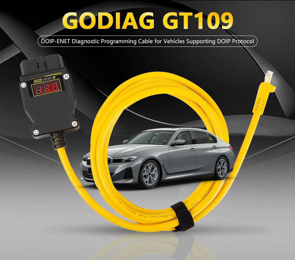 GODIAG GT109 DOIP-ENET DOIP Diagnose Programmierung Codierung Adapter für BMW Benz VW Audi