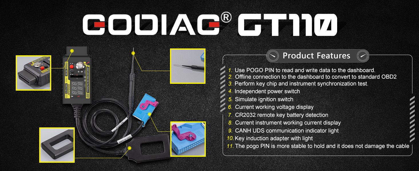 GODIAG GT110 FÜR VW Skoda Seat CAN-Bus UDS 4. Generation IMMO System Testplattform