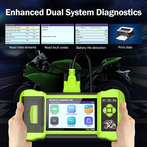 JDiag M300 Handheld Motorrad Diagnosescanner
