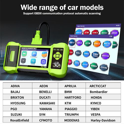 JDiag M300 Handheld Motorrad Diagnosescanner