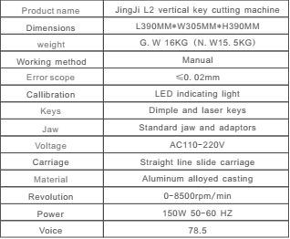JINGJI L2 Vertical Key Cutting Machine-2