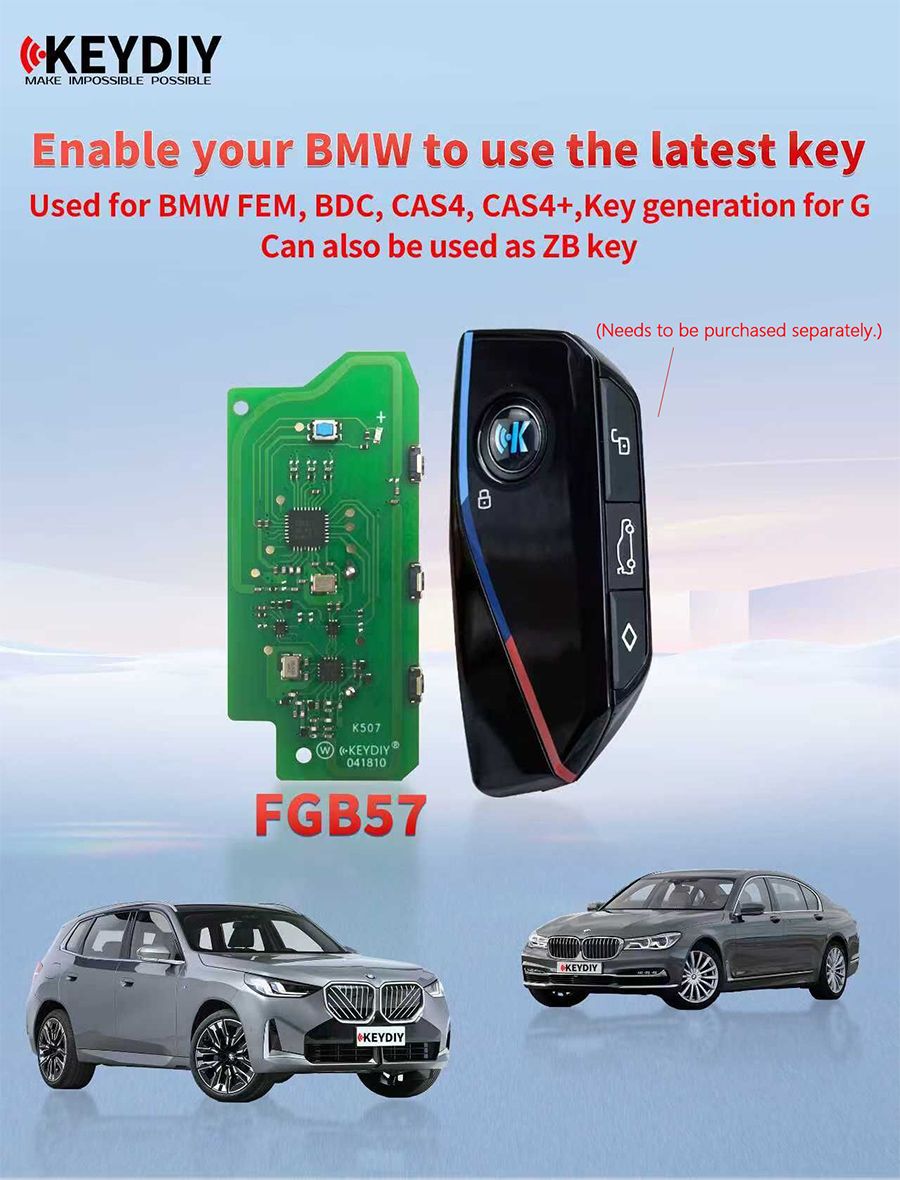 KEYDIY KD FGB57 Board Used for BMW FEM, BDC, CAS4, CAS4+, G Key Generation or for ZB Keys 5pcs/lot
