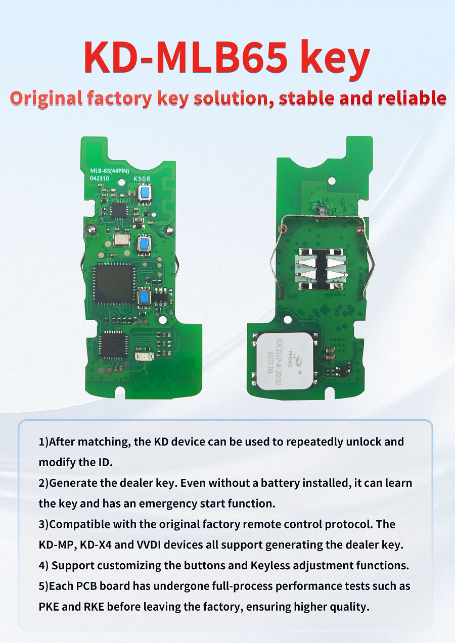 KEYDIY KD MLB65 Key PCB Board nur