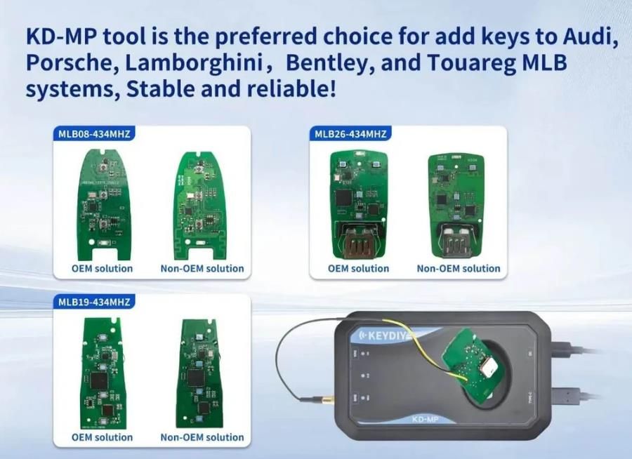 KeyDIY KD-MP MLB Tool Unterstützte KEYDIY MLB Smart Keys
