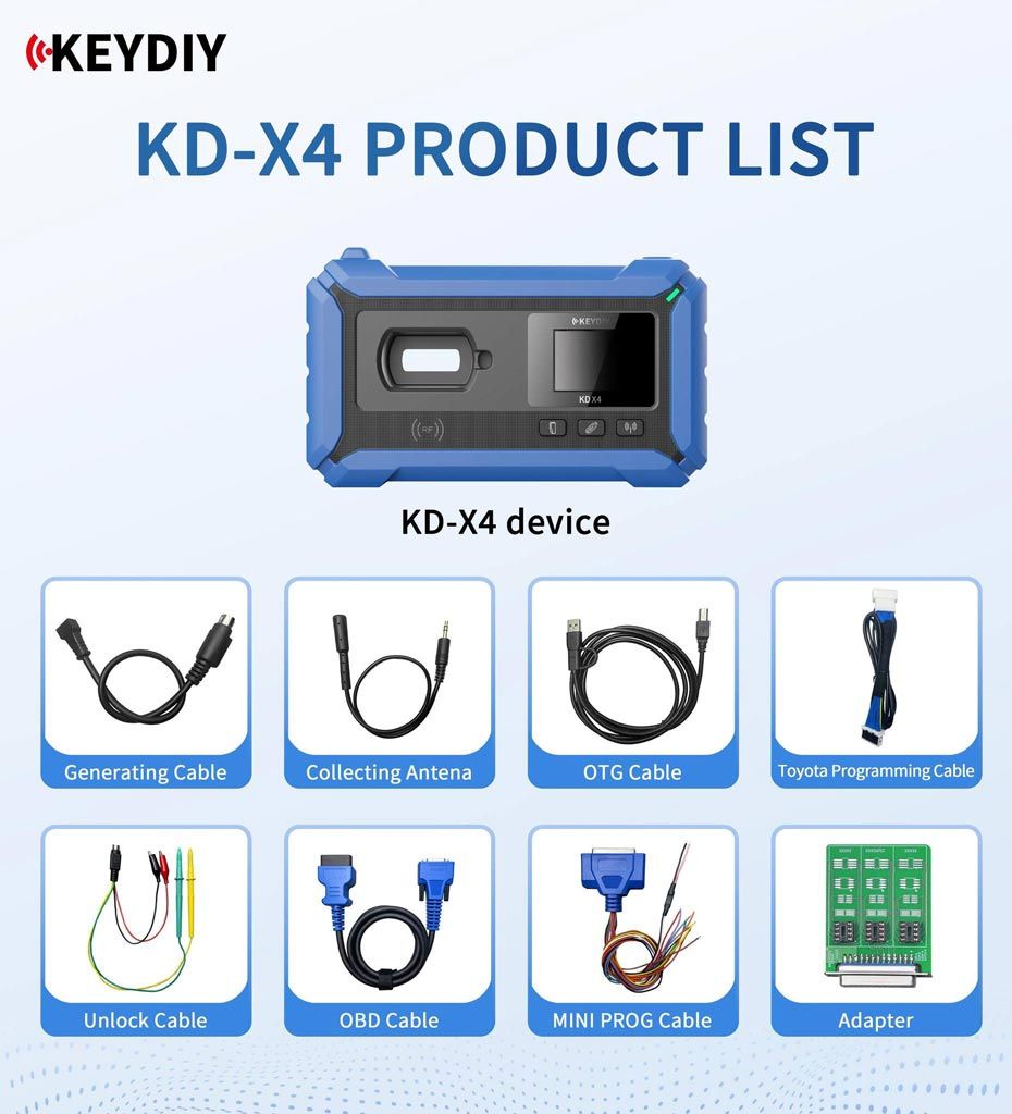 KEYDIY KD-X4 KDX4 5-in-1 Schlüsselprogrammierer 