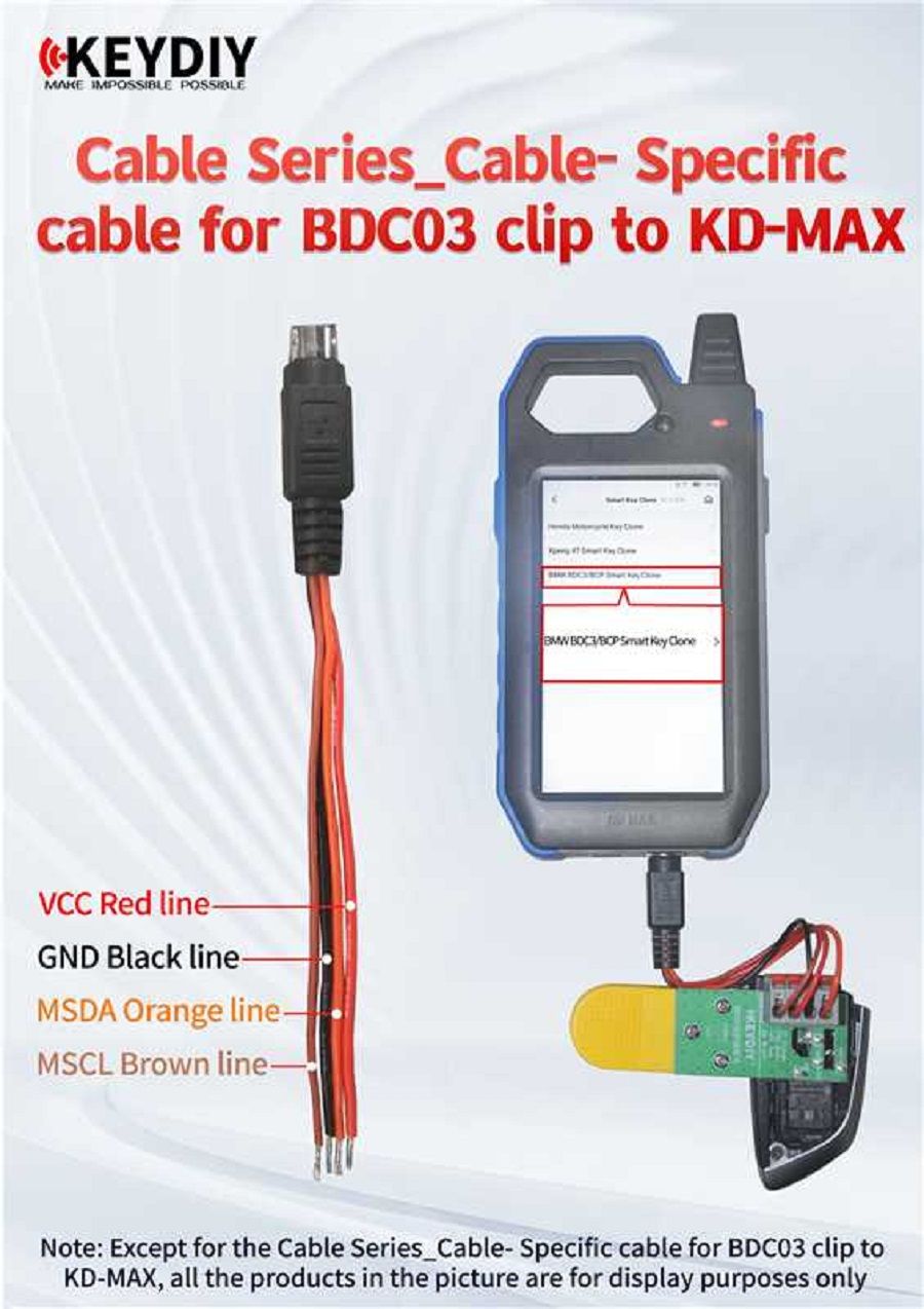 KEYDIY Spezifisches Kabel 