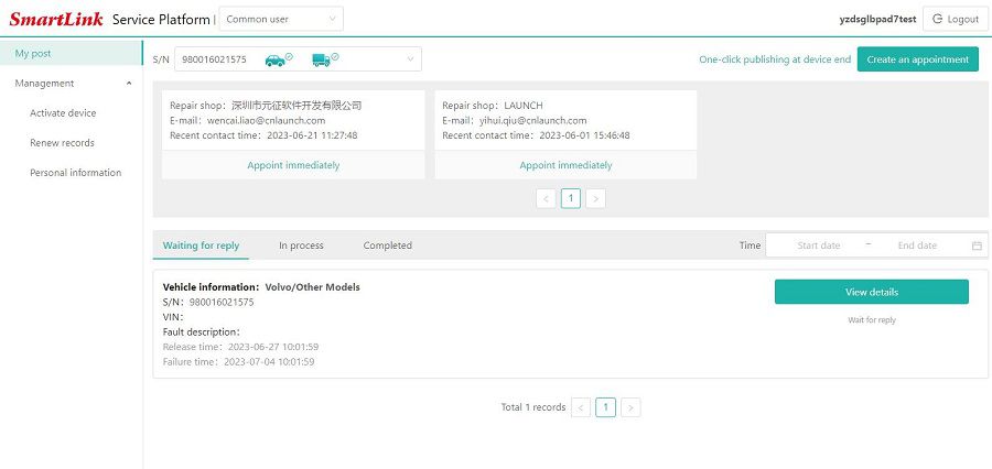 Schritte zur Aktivierung von SmartLink C
