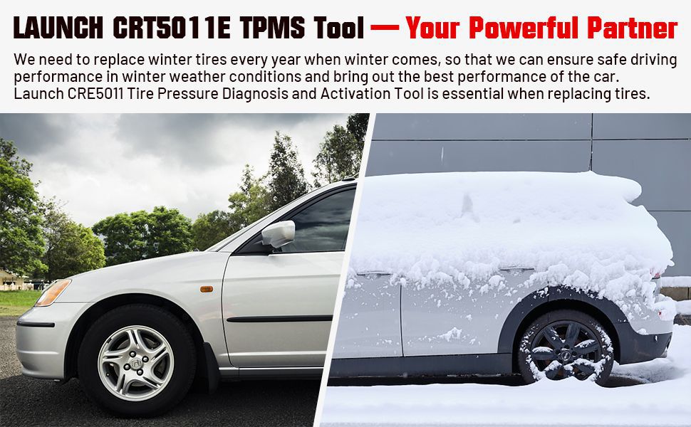 Starten Sie CRT5011E TPMS Relearn Tool TPMS Sensor (315+433MHz) Unterstützung Lesen/Aktivieren/Programmieren/Relearn/Reset/Key Fob Test