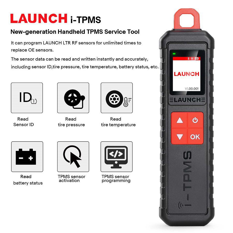 Starten Sie i-TPMS Handheld TPMS Service Tool 