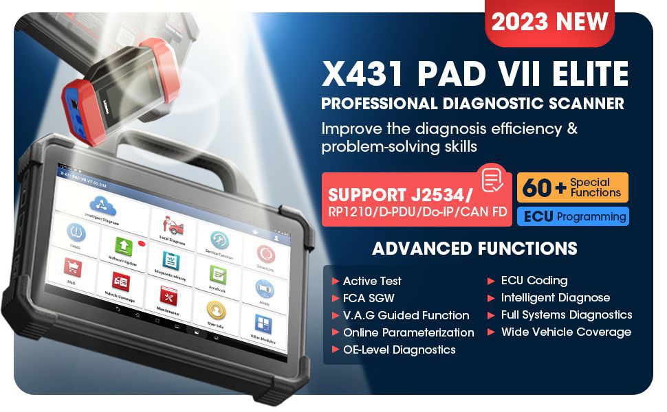 Starten Sie X-431 PAD VII Elite Features