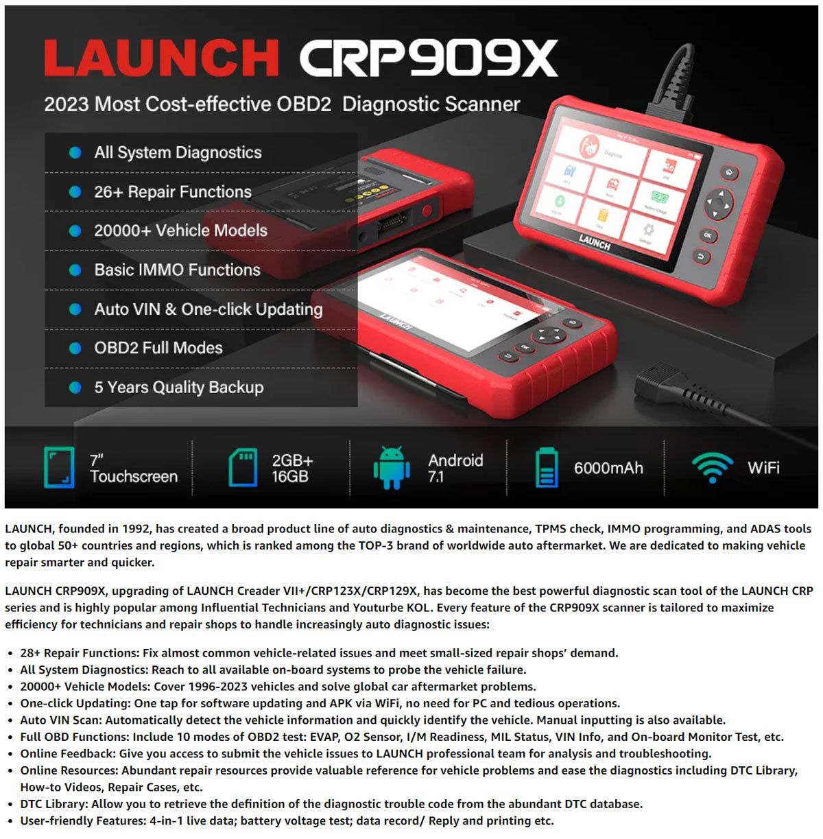 LAUNCH X431 CRP919X Alle Systemdiagnose Werkzeug