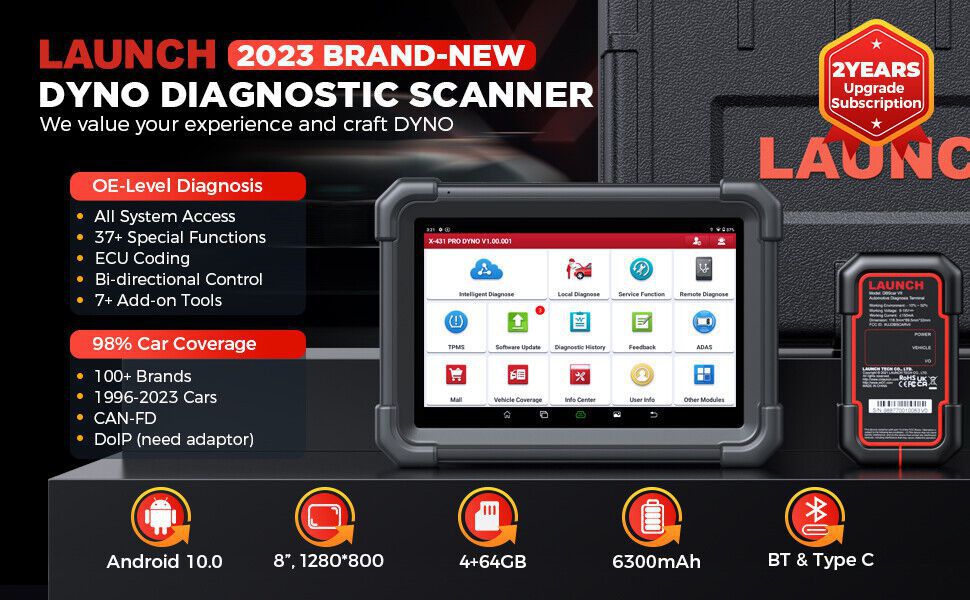 LAUNCH X-431 PRO DYNO Bidirektionaler Diagnosescanner 